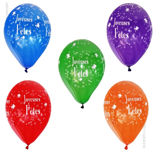 Ballons multicolore joyeuses fête
