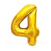 Ballon chiffre doré Chiffre : chiffre 4