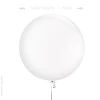 Ballon géant 1 mètre Couleur : Blanc