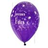 Ballon Joyeuses Fêtes Couleur : Violet
