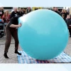 Ballon géant 2m à encolure large 20cm Couleur : Bleu