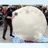 Ballon géant 2m à encolure large 20cm Couleur : Transparent