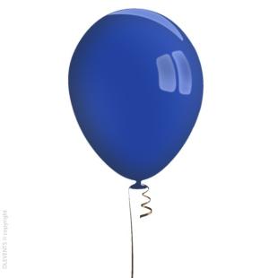 Ballon gonflable mariage pas cher Bleu Roi 30 cm - Badaboum