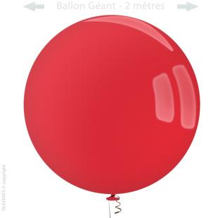 Gros Ballon 2m bleu/rouge, Attractions & Jeux