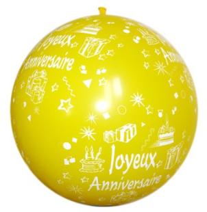 Ballons de Baudruche Anniversaire 2 ans - Jour de Fête - Ballons -  Décoration