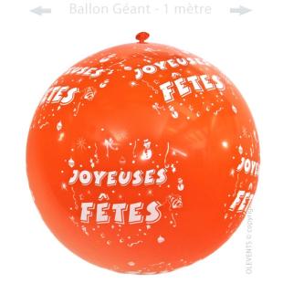 Ballon Géant 1 m rouge - Jeux de Fête