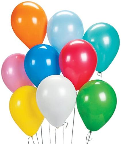 Ballons de baudruche multicolores 30 cm